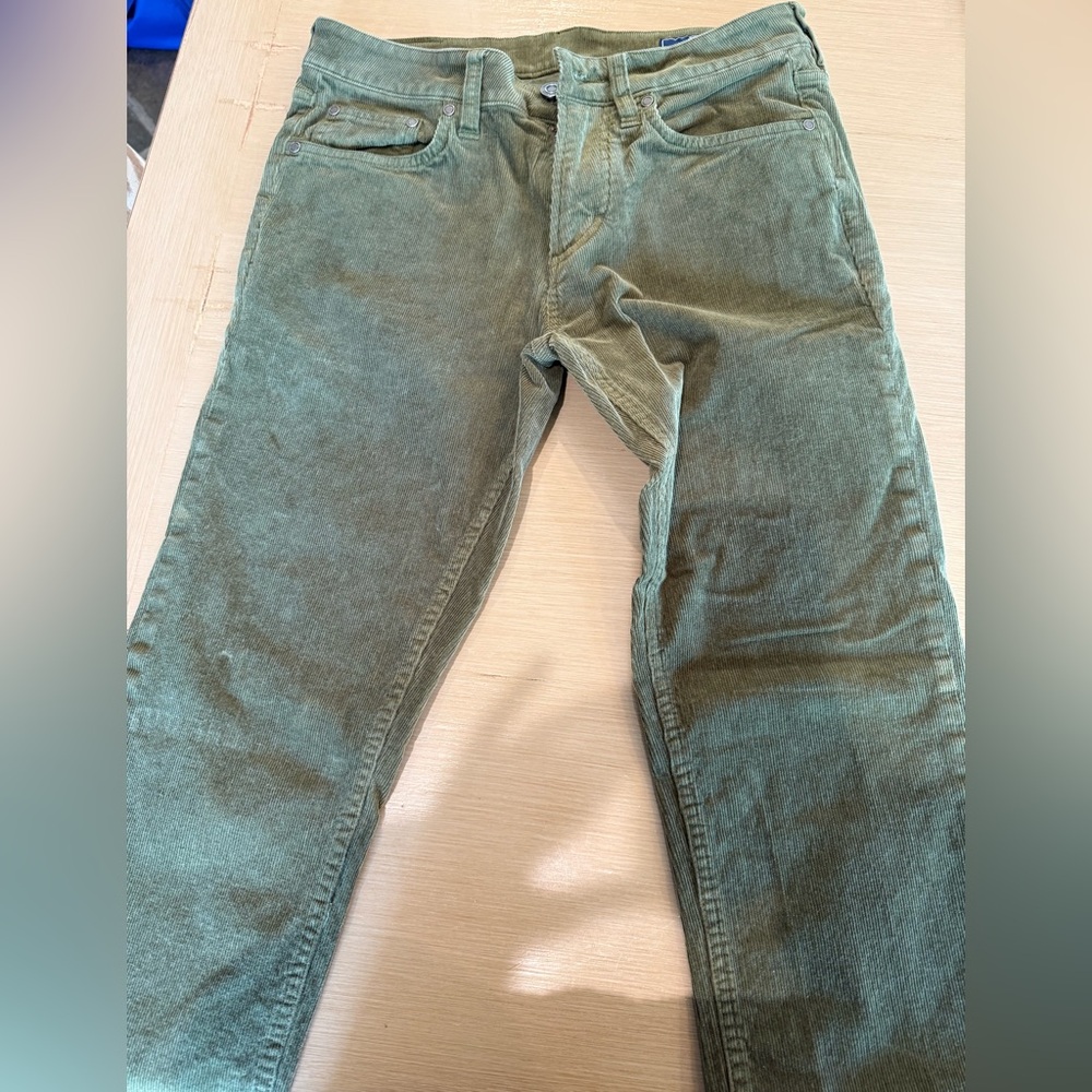 Men's Green Corduroy Pants